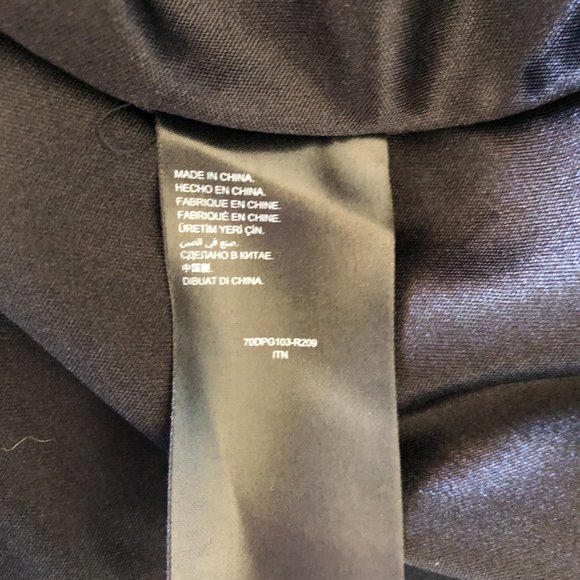 Bebe Women Blue Black Color block Long Sleeve Body cone Dress size XS Stretch AS - Picture 10 of 13